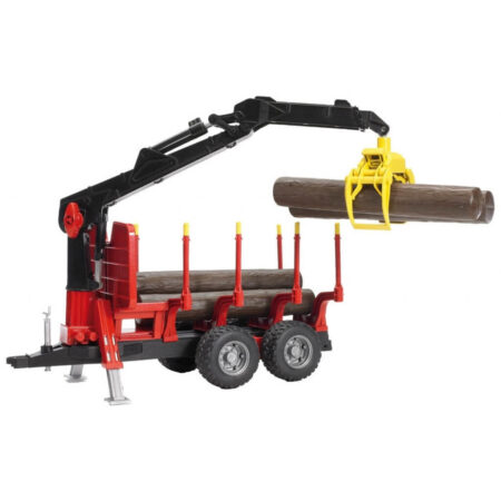 Bruder Bosbouwaanhanger met kraan