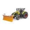 Bruder Claas Axion 950 met sneeuwkettingen + sneeuwschuif (1:16) | Bruder