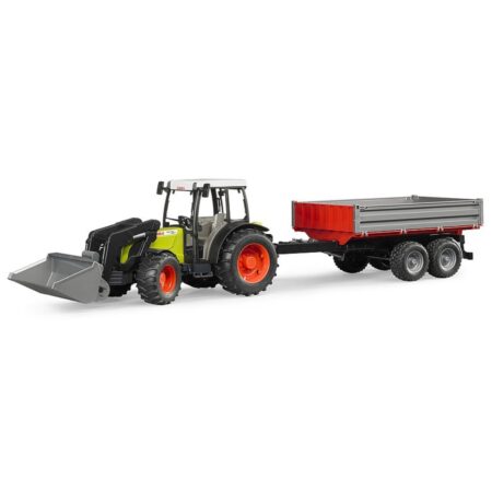 Bruder Claas Nectis 267 F met voorlader en trailer | Bruder