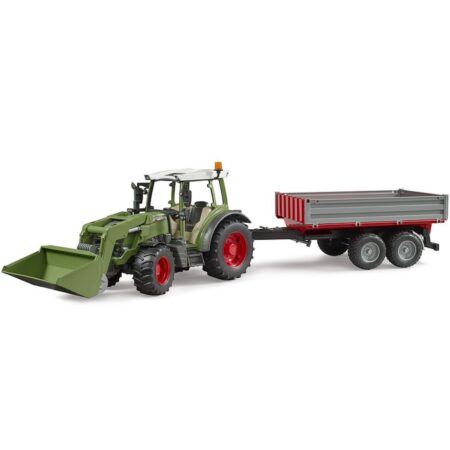 Bruder Fendt Vario 211 met Voorlader en Aanhanger | Bruder