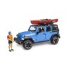 Bruder Jeep Wrangler Rubicon met Kayak and kayaker 1:16 | Bruder