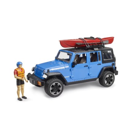 Bruder Jeep Wrangler Rubicon met Kayak and kayaker 1:16 | Bruder