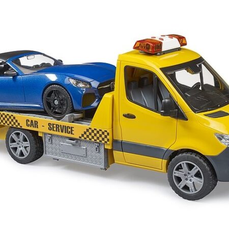 Bruder Mercedes Benz Transporter met Roadster | Bruder