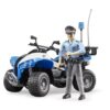 Bruder Politie quad met politie agent en accessoires 1:16 | Bruder