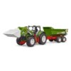 Bruder ROADMAX Tractor met voorlader en kiepaanhanger 1:16 | Roadmax