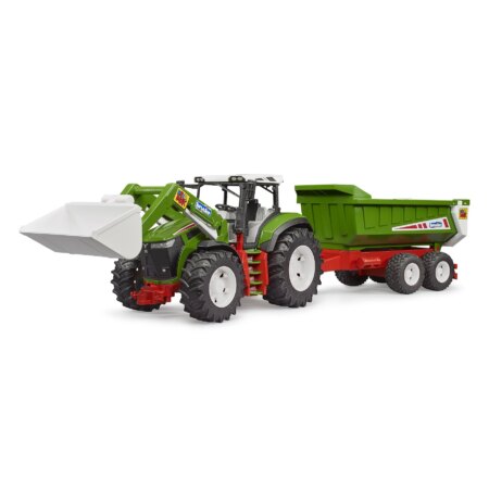 Bruder ROADMAX Tractor met voorlader en kiepaanhanger 1:16 | Roadmax