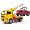 Bruder sleepauto met Jeep - MAN TGA 1:16 | Bruder