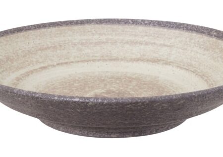 Bruin Bord - Minoyaki - Diameter 28.5 cm x Hoogte 6 cm | Tokyo Design Studio