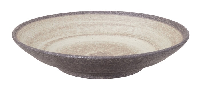 Bruin Bord - Minoyaki - Diameter 28.5 cm x Hoogte 6 cm | Tokyo Design Studio