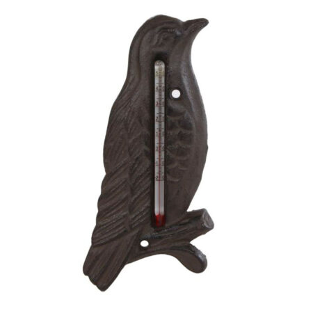 Buiten Thermometer Bird oud bruin |