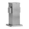 Buitenstopcontact paal RVS IP44 - 2 stopcontacten | Ledar