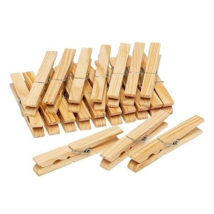 Bursrenmann Wasknijpers Hout 7cm 50 Stuks |