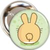 Button - Bunny butt | Fuzzballs
