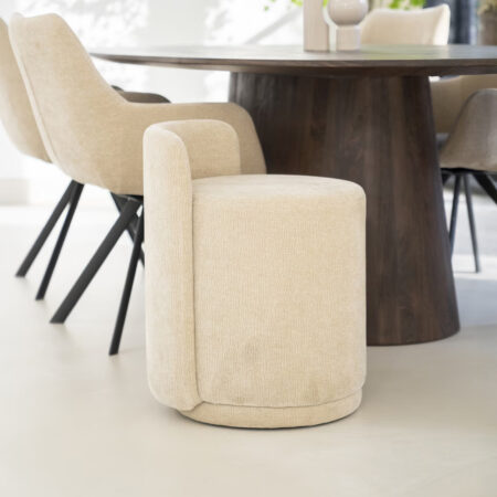 By-Boo Eetkamerstoel Marque - Taupe | By-Boo