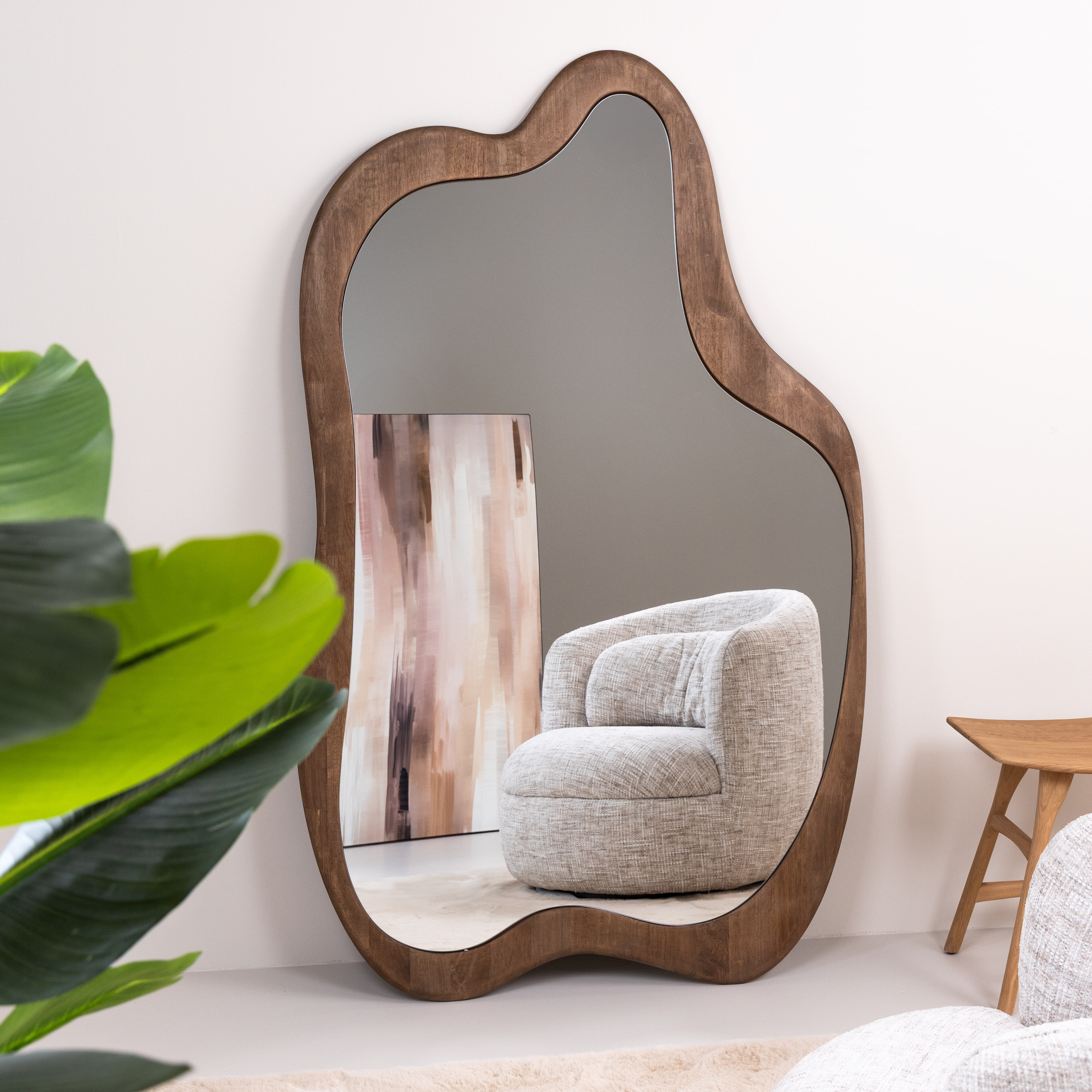 By-Boo Organische Spiegel Laban Hout