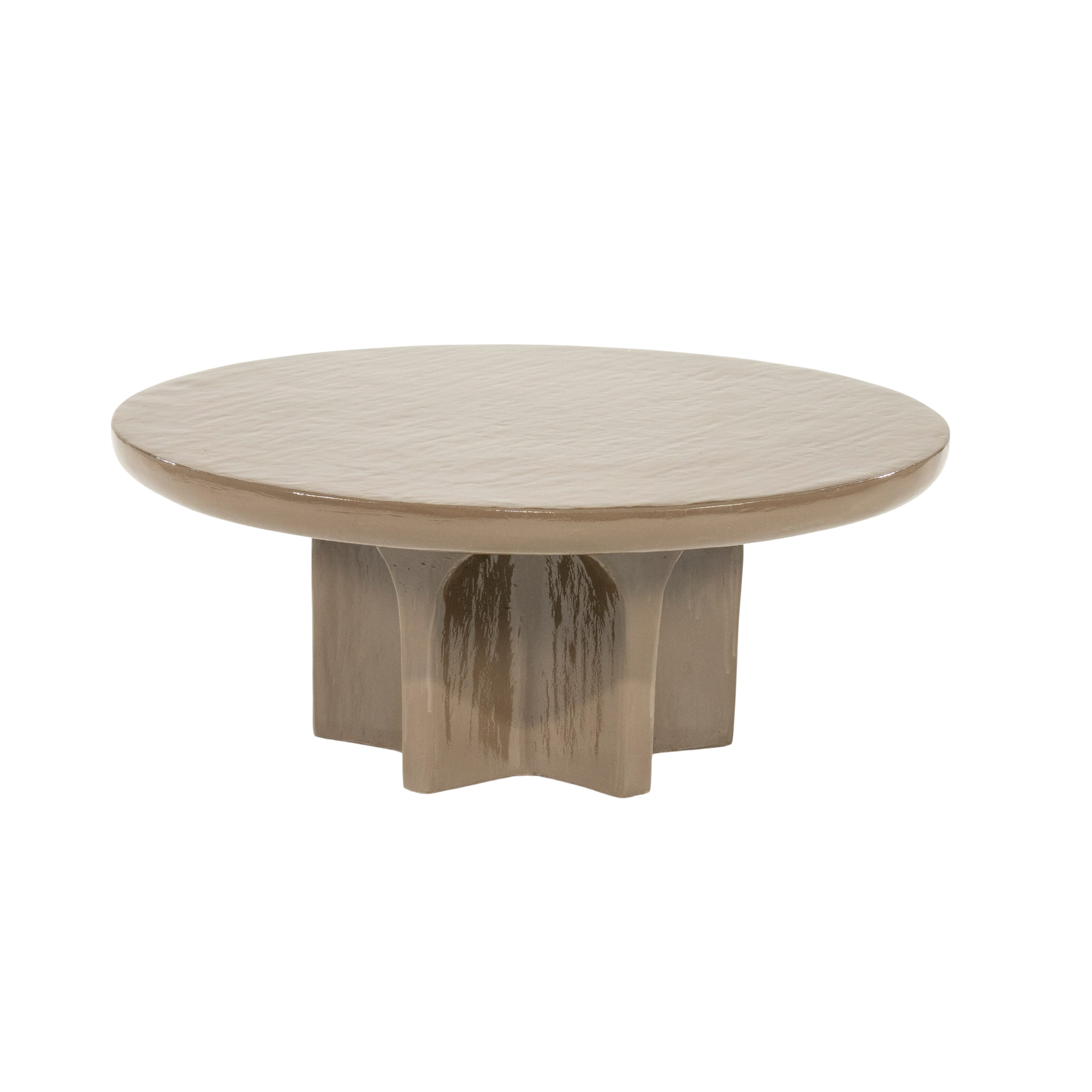 By-Boo Ronde Salontafel Circolo 80cm - Donkerbruin | By-Boo