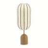 By-Boo Tafellamp Cocoon Linnen en leder