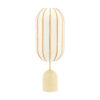 By-Boo Tafellamp Cocoon Linnen en leder