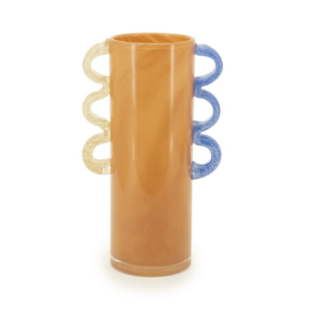 By-Boo Vaas Alegre Mondgeblazen glas - Oranje | By-Boo