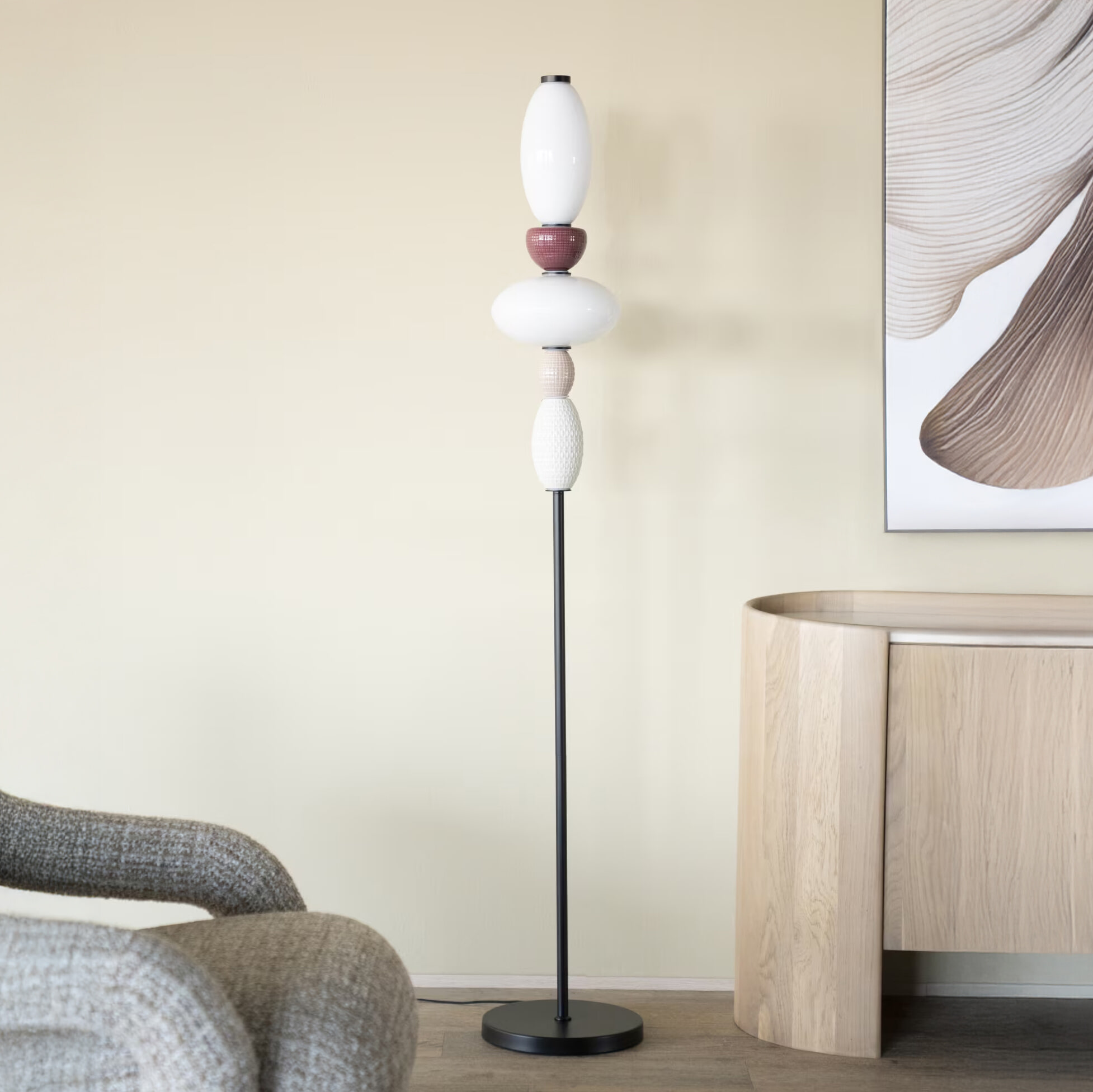 By-Boo Vloerlamp Garca Keramiek en glas