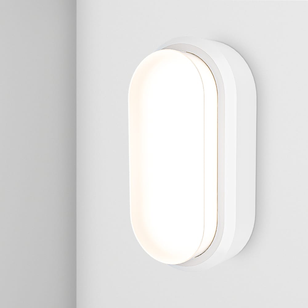 C-Series - LED Plafondlamp wit ovaal - Wandlamp - Scheepslamp - IP54 - 12W 1160lm - 4000K neutraal wit - voor binnen en buiten | HOFTRONIC