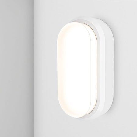 C-Series - LED Plafondlamp wit ovaal - Wandlamp - Scheepslamp - IP54 - 18 Watt 1830lm - 4000K neutraal wit - voor binnen en buiten | HOFTRONIC
