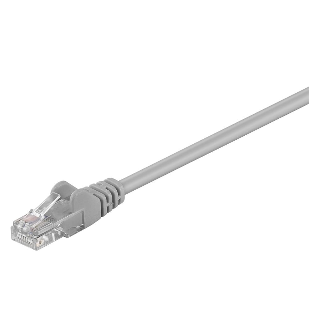 CAT5e-0200 UTP - U/UTP - 2m - RJ45 - UTP Kabel - Ethernet kabel - Internetkabel - Grijs | Goobay