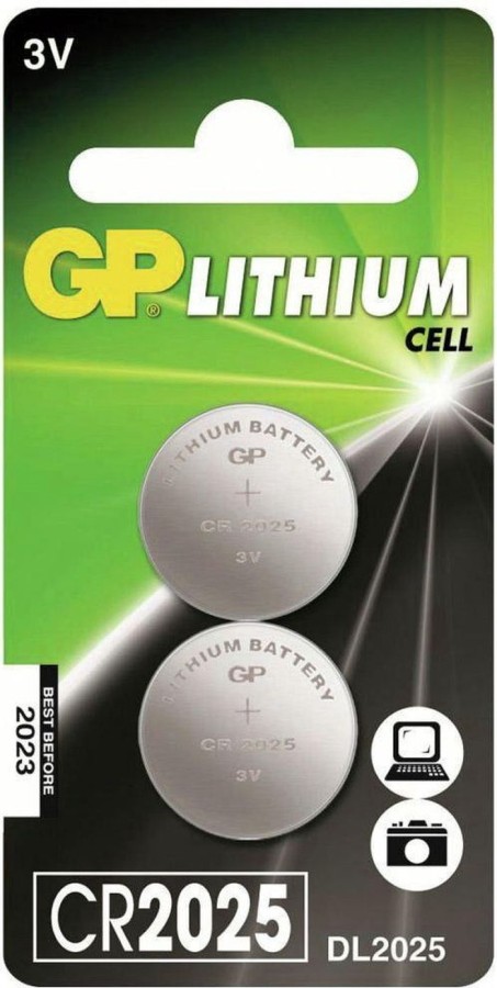 CR2025 GP Lithium Knoopcel 3V 2 Stuks | GP