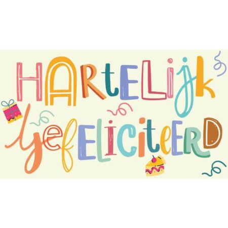 Cadeau-envelop gefeliciteerd pak a 10 | Merkloos