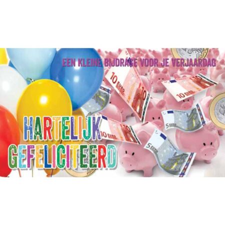 Cadeau-envelop geld/ballonnen pak a 10 | Merkloos