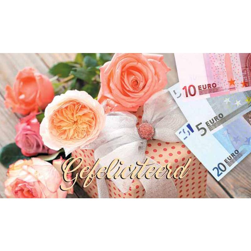 Cadeau-envelop vrouw/rozen/10st. | Merkloos
