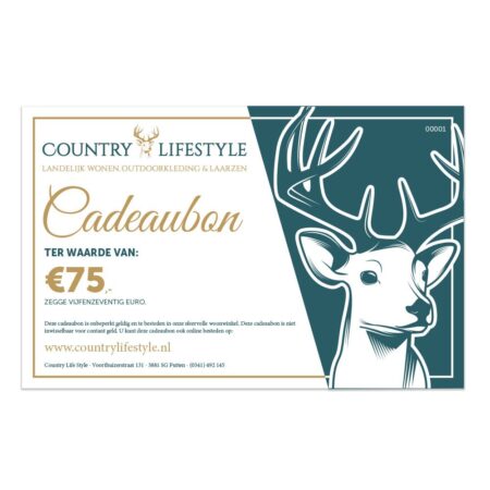 Cadeaubon 75 euro |