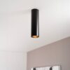 Canopus nero m by LUSENZ - Cilindervormige opbouwspot in met mat zwarte coating | LUSENZ