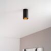 Canopus nero s by LUSENZ - Cilindervormige opbouwspot in met mat zwarte coating | LUSENZ