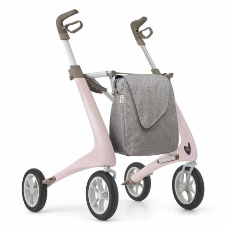 Carbon rollator Ultralight Comfort met Weekendtas (4