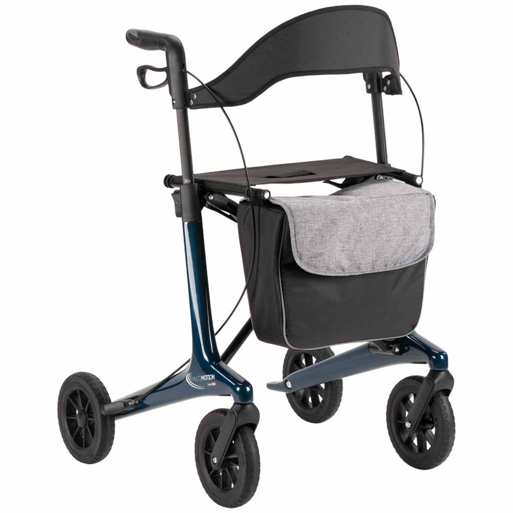 Carbon rollator met softwielen | Kies uw kleur : Blauw | MultiMotion | MultiMotion