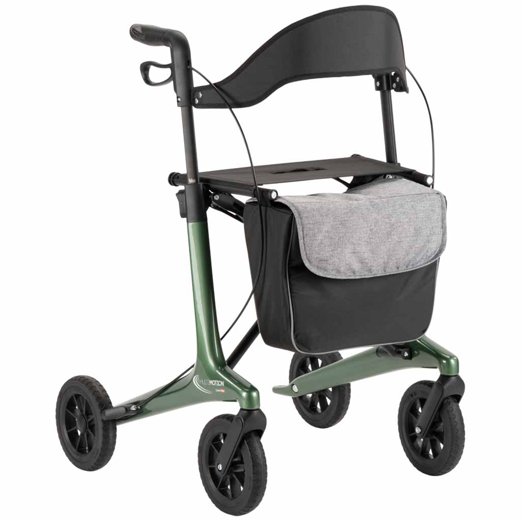 Carbon rollator met softwielen | Kies uw kleur : Groen | MultiMotion | MultiMotion