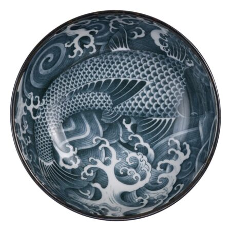 Carp Dinerbord Zwart 28 cm - Tokyo Design Studio Japonism | Tokyo Design Studio