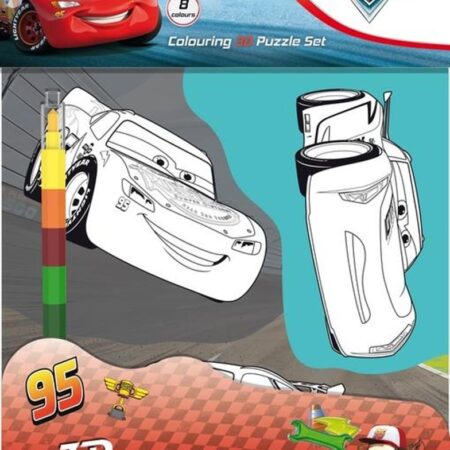 Cars 3D kleuren met 8-kleurige stift | Merkloos