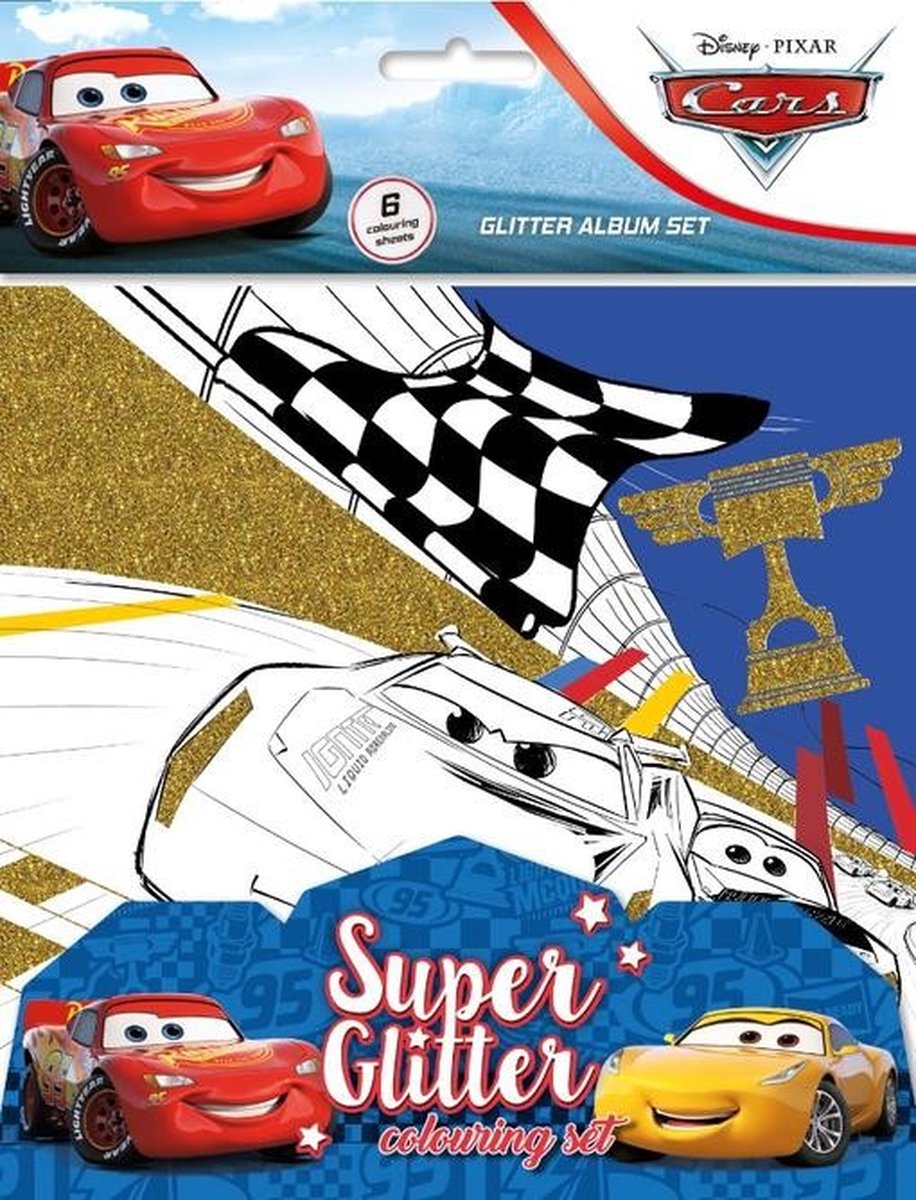 Cars 6 glitter kleurplaten 21