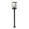 Casey LED Tuinlantaarn 100cm - E27 LED lamp met schemerschakelaar - 8 Watt 620lm - 3000K warm wit - IP44 waterdicht - met sensor - Staande buitenlamp | HOFTRONIC