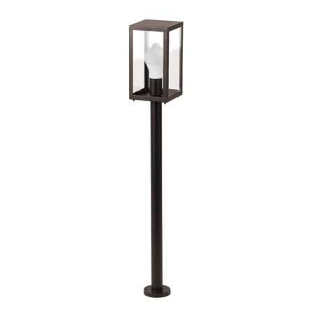 Casey LED Tuinlantaarn 100cm - E27 LED lamp met schemerschakelaar - 8 Watt 620lm - 3000K warm wit - IP44 waterdicht - met sensor - Staande buitenlamp | HOFTRONIC