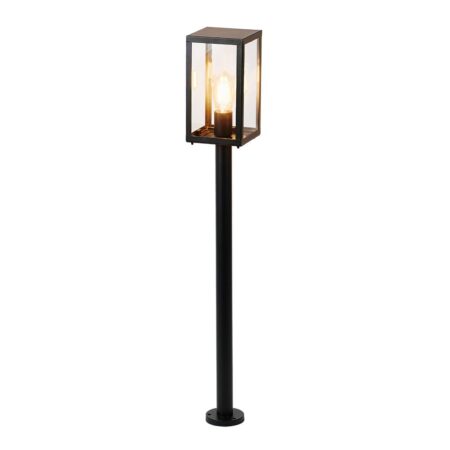 Casey Smart LED sokkellamp - 100cm - 7 Watt 806 lumen - IP65 waterdicht - 1800K - 6500K wit - Warm tot koud wit - Wifi + Bluetooth - Buitenlamp - E27 ST64 Filament lichtbron - Zwart - Google Home