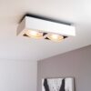 Castor bianco II by LUSENZ - Rechthoekige 2-lichts plafondlamp met richtbare spots en mat witte coating | LUSENZ