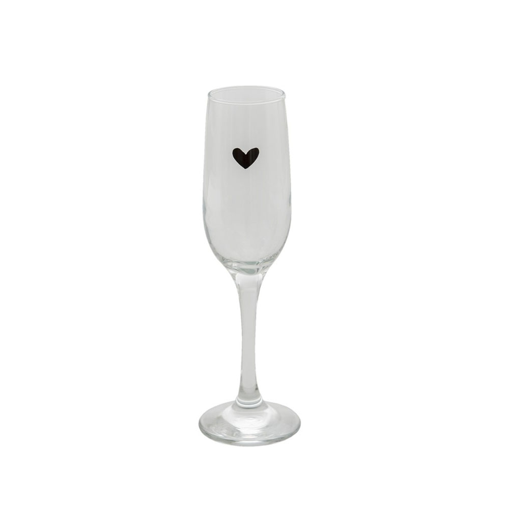 Champagneglas met hartje 200ml | Clayre&Eef