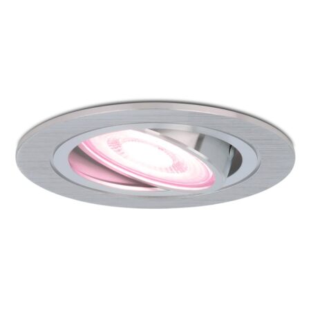 Chandler - Smart inbouwspot - IP20 voor binnen - 4.8 Watt 345 Lumen - Kantelbaar - Wifi + Bluetooth - RGBWW - GU10 - Google Home