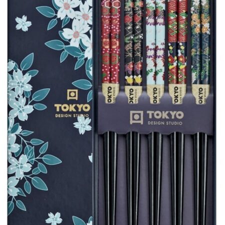Cherry Blossom Chopsticks Set - Tokyo Design Studio - 5 paar | Tokyo Design Studio