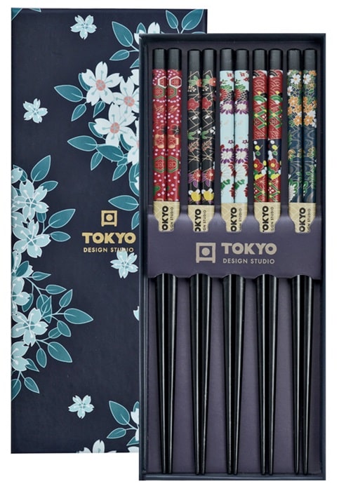 Cherry Blossom Chopsticks Set - Tokyo Design Studio - 5 paar | Tokyo Design Studio