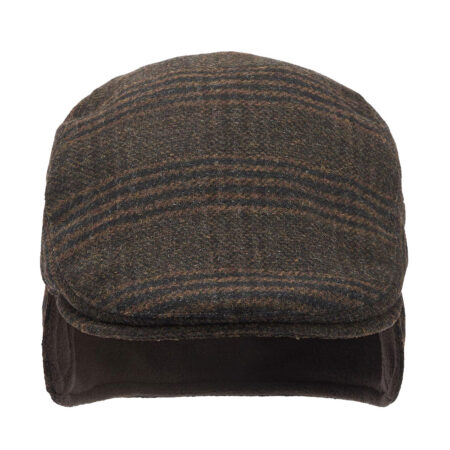 Cheviot Flat Cap Brown Check | Barbour