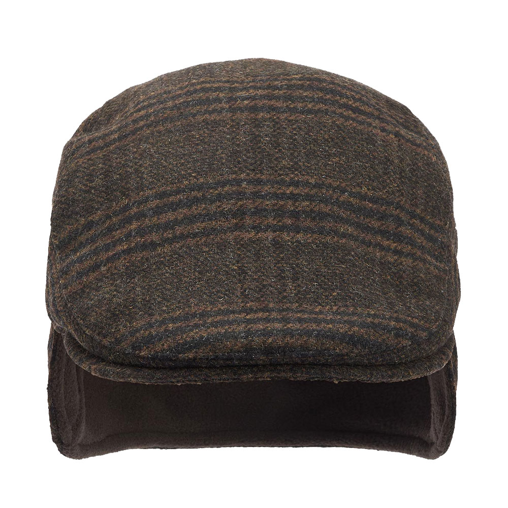 Cheviot Flat Cap Brown Check | Barbour